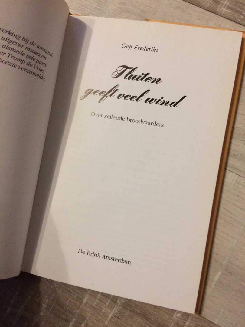 Frederiks, G. - Fluiten geeft veel wind