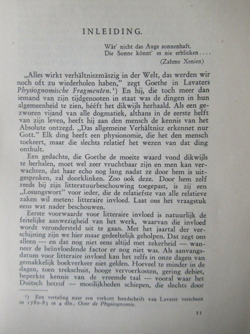 Laan, J.E. van der - Goethe in de Nederlandsche letterkunde