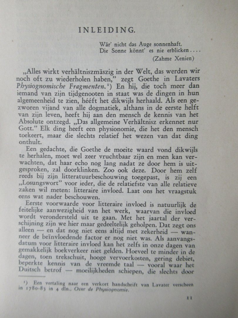 Laan, J.E. van der - Goethe in de Nederlandsche letterkunde