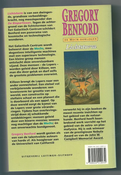 Benford, Gregory - Lichtstorm   De Mech oorlogen