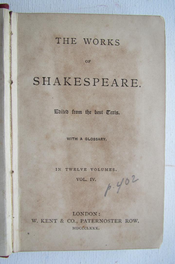 William Shakespeare - The Works of Shakespeare - 6 volumes