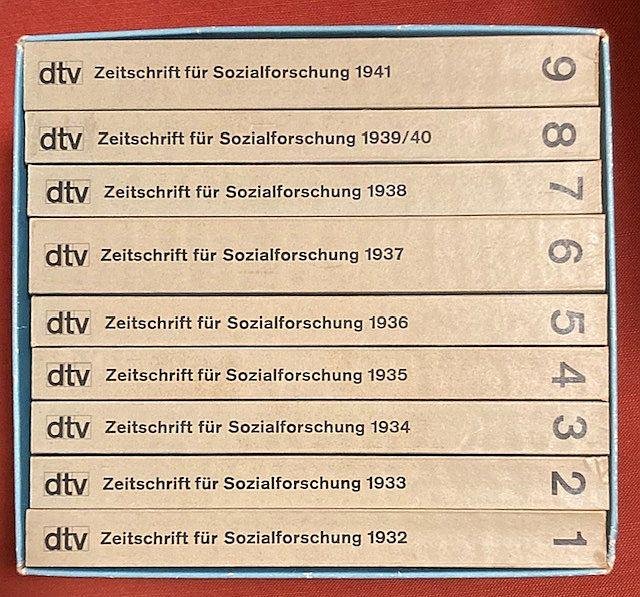 Horkheimer, M. - Zeitschrift fur Sozialforschung 1932-1941