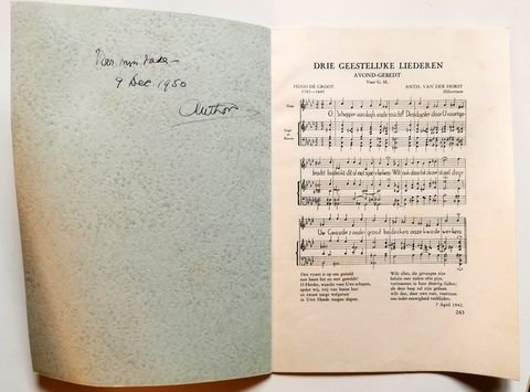 Horst, Anthon van der: - Drie geestelijke liederen