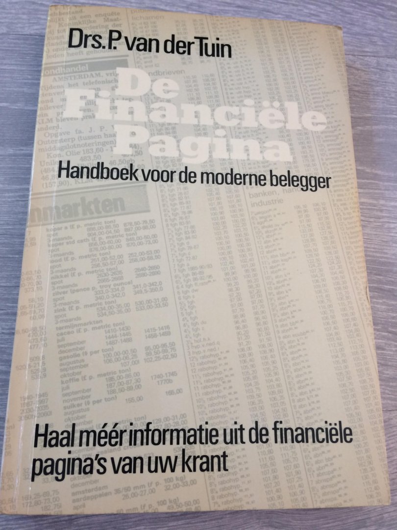 Tuin - Financiele pagina / druk 1