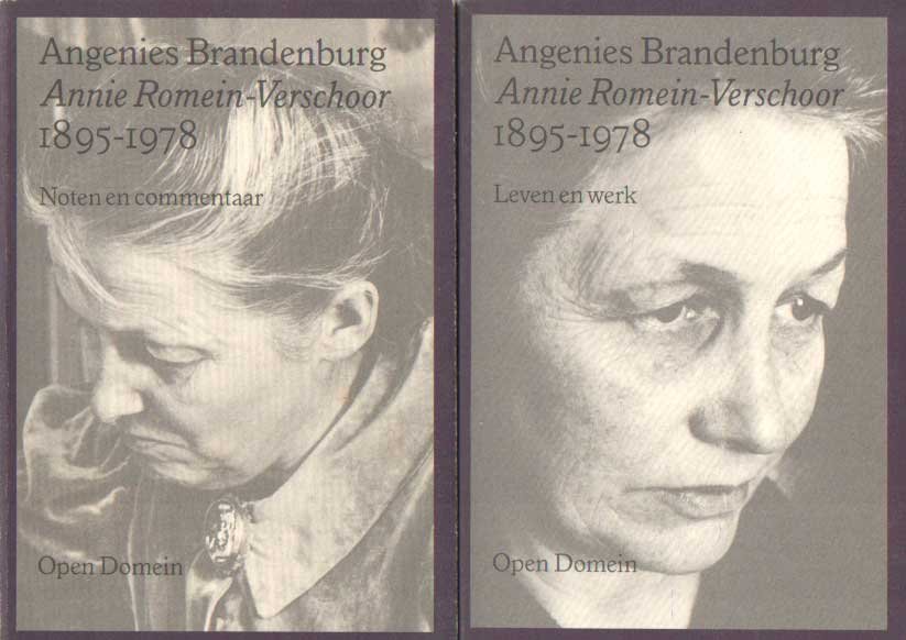 Brandenburg, Angenies - Annie Romein-Verschoor 1895-1978, Leven en Werk - Noten en Commentaar (2 delen)