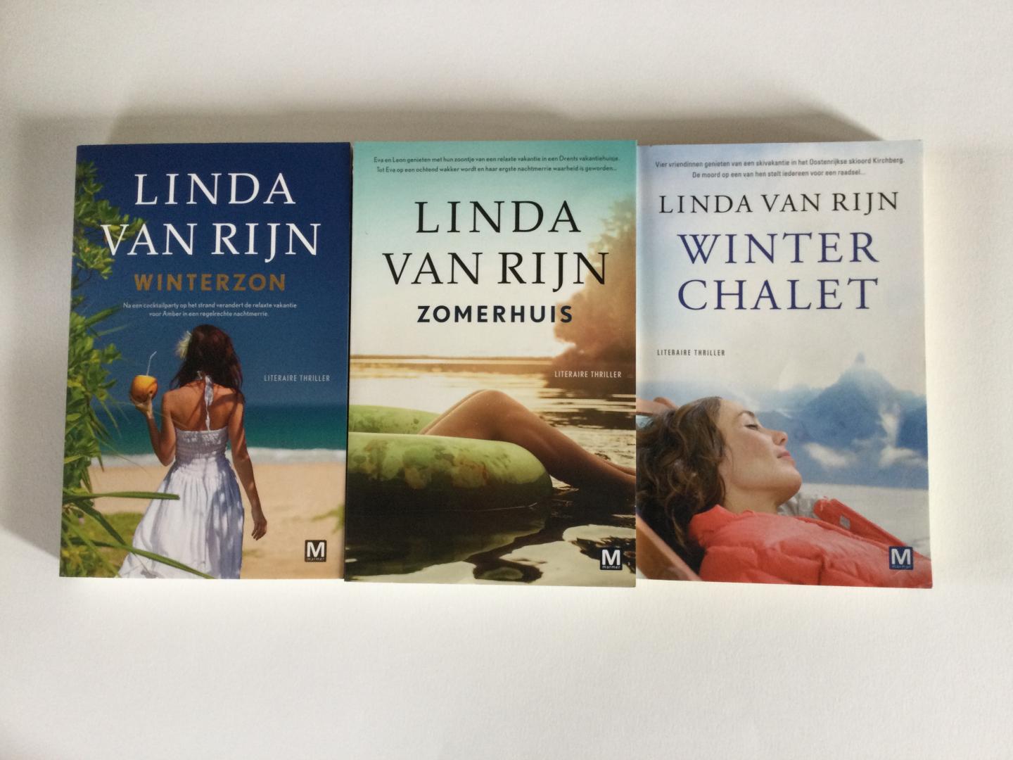 Rijn, Linda van - 3 boeken in 1 koop: Winter Chalet / Winterzon / Zomerhuis