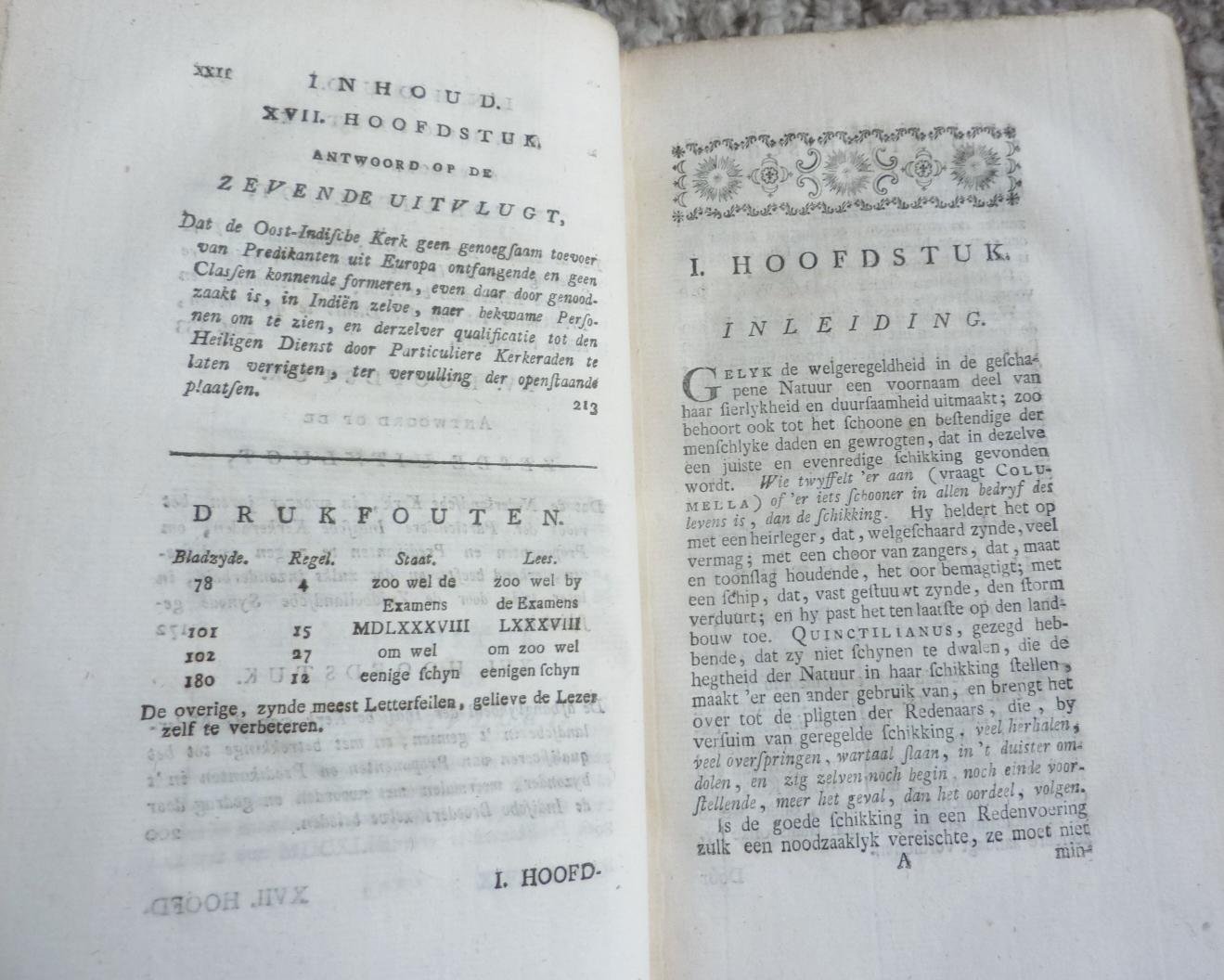 Petrus Hofstede. Ex Bibl. Lion Cachet. - Oost-Indische Kerkzaken, zoo Oude als Nieuwe. Meest alle, uit oorspronglyke en ongedrukte stukken by een verzameld, in orde gebragt, en beredeneerd.