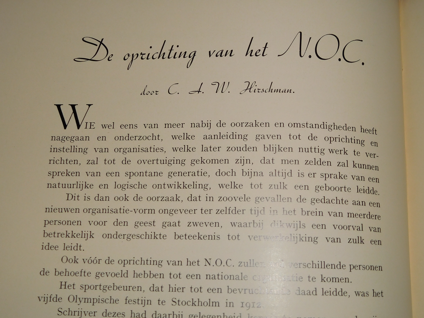 onbekend - Nederlandsch Olympisch Comité - Federatie voor Lichaamsvaardigheid : Gedenkboek bij het 25-jarig bestaan 1912-1937
