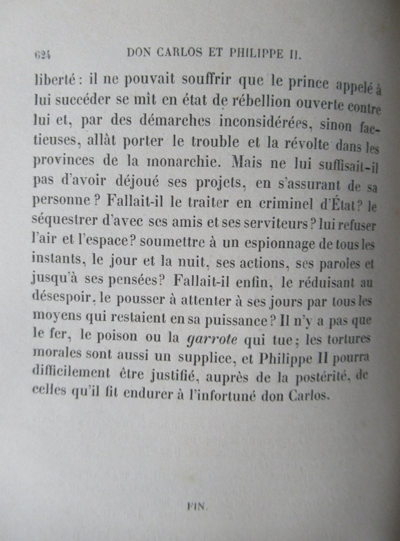 Gachard, M. - Don Carlos et Philippe II. 2 delen in 1 band