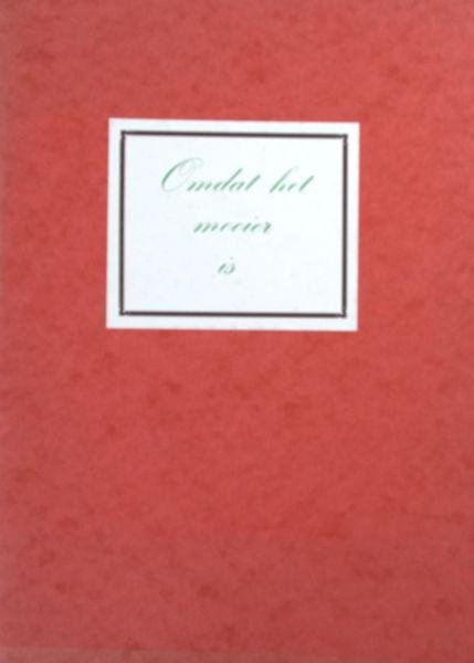 Post van der Molen, Gerard. - Omdat het mooier is.