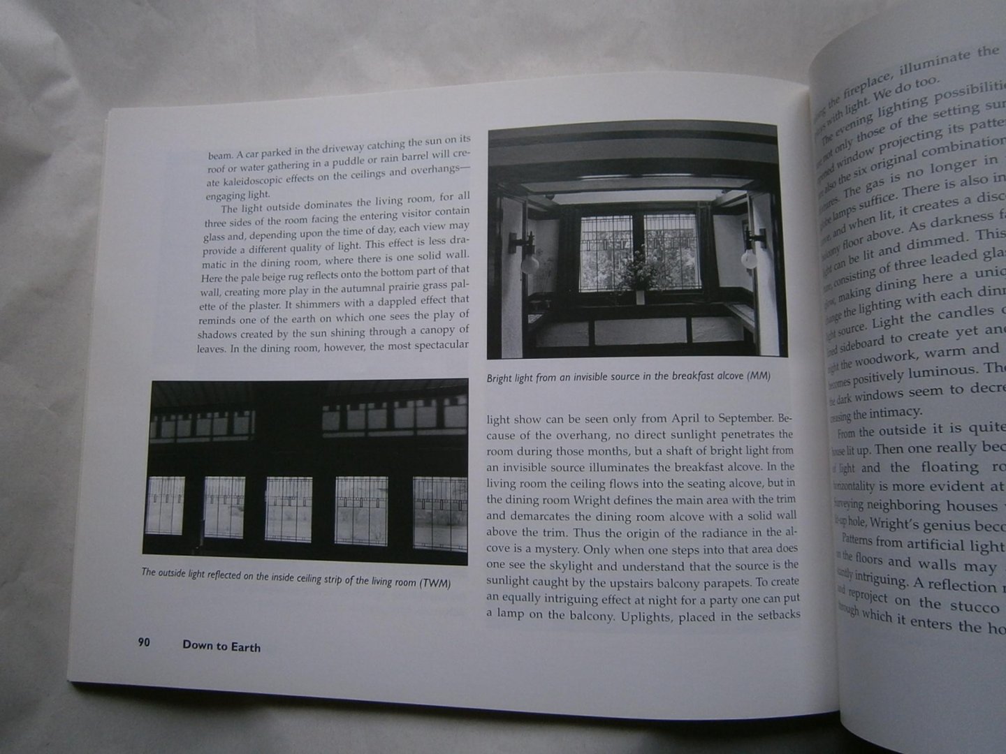 Moran, Maya - Down to earth, an insider's view of Frank Lloyd Wright's Tomek House