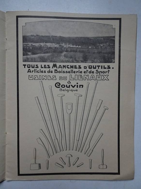 N.n.. - Usines du liénaux Couvin. Division: Manches d'outils/ Tournerie du bois.