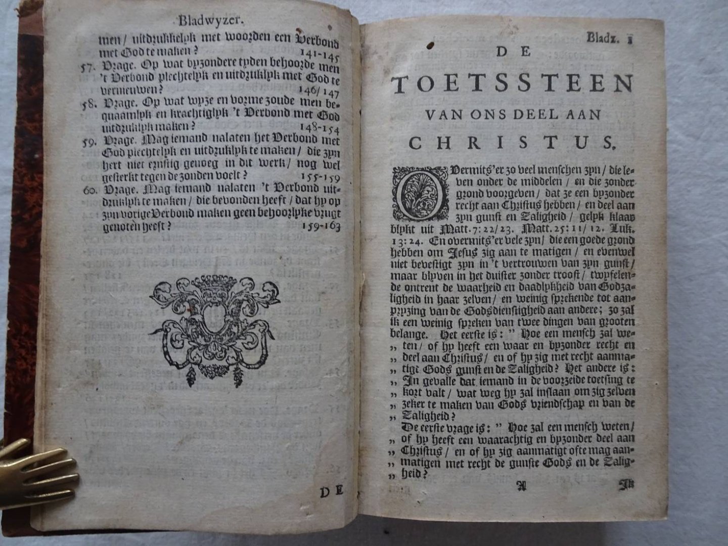 Koelman, Jacobus / Willem Guthry. - Des Christens groot interest of het Zalige deel aan Christus getoetst en aangewezen wie het heeft, en hoe te verkrygen;....Gevolgd door: De blyken an Godzaligheid, vertoont en opengeleidin het Exemplaar Leven en Sterven van eenige vroomen. Zyn...