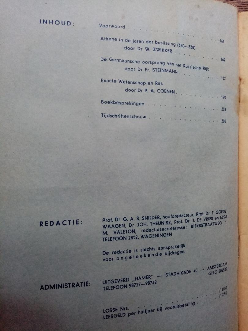 Diversen - Volksche Wacht, 8e jaargang, No.5, (Oostmaand1943)