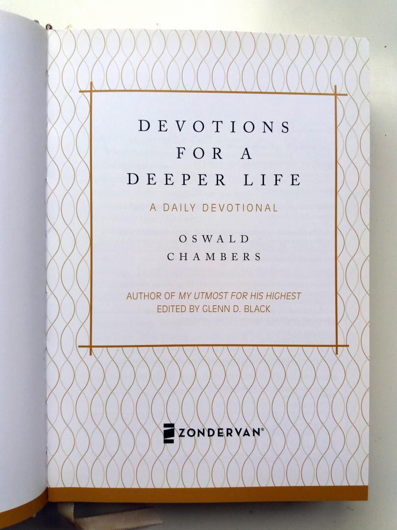 Chambers, Oswald - Devotions for a Deeper Life (ENGELSTALIG)