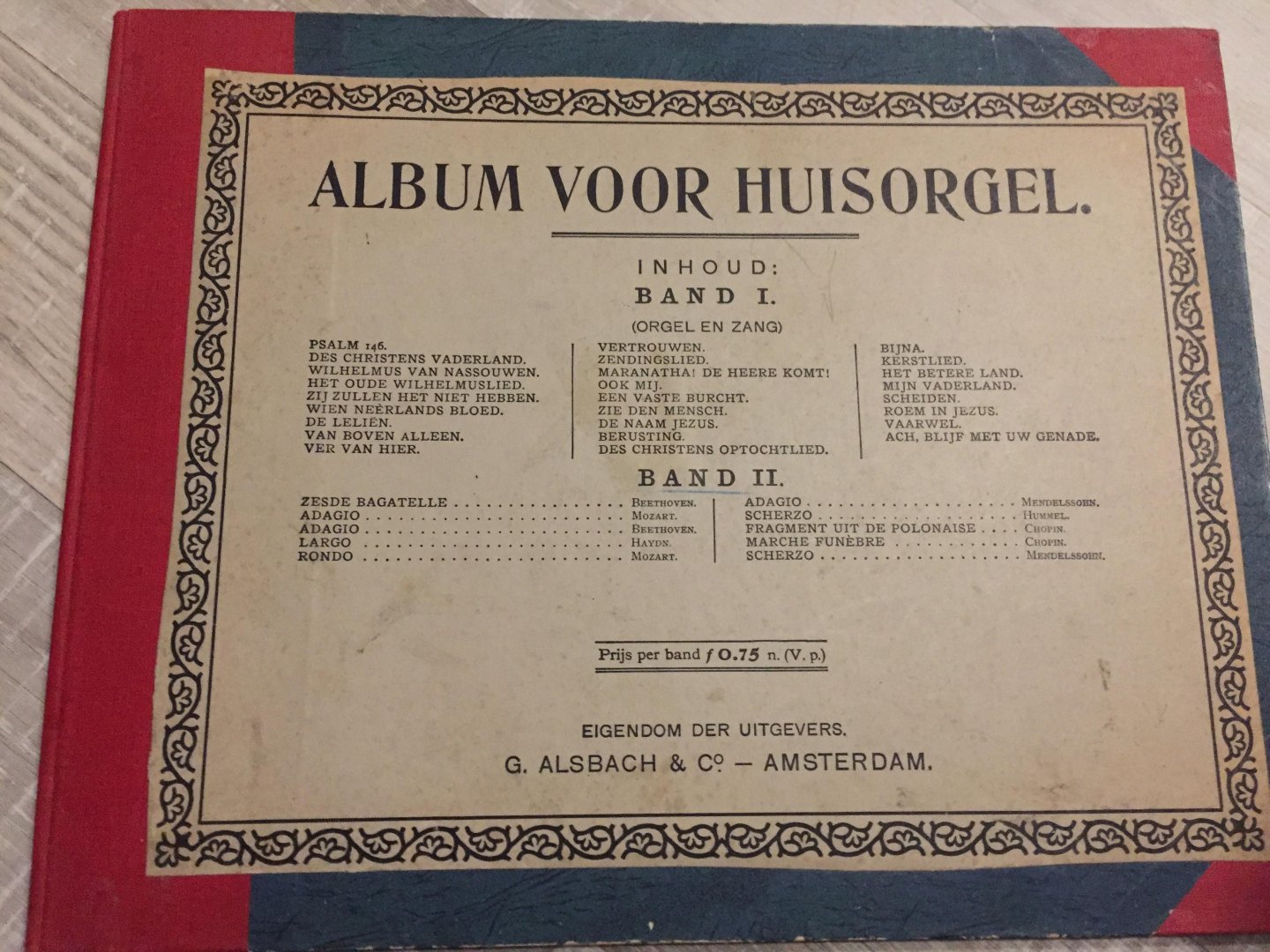 Alsbach - Album voor huisorgel