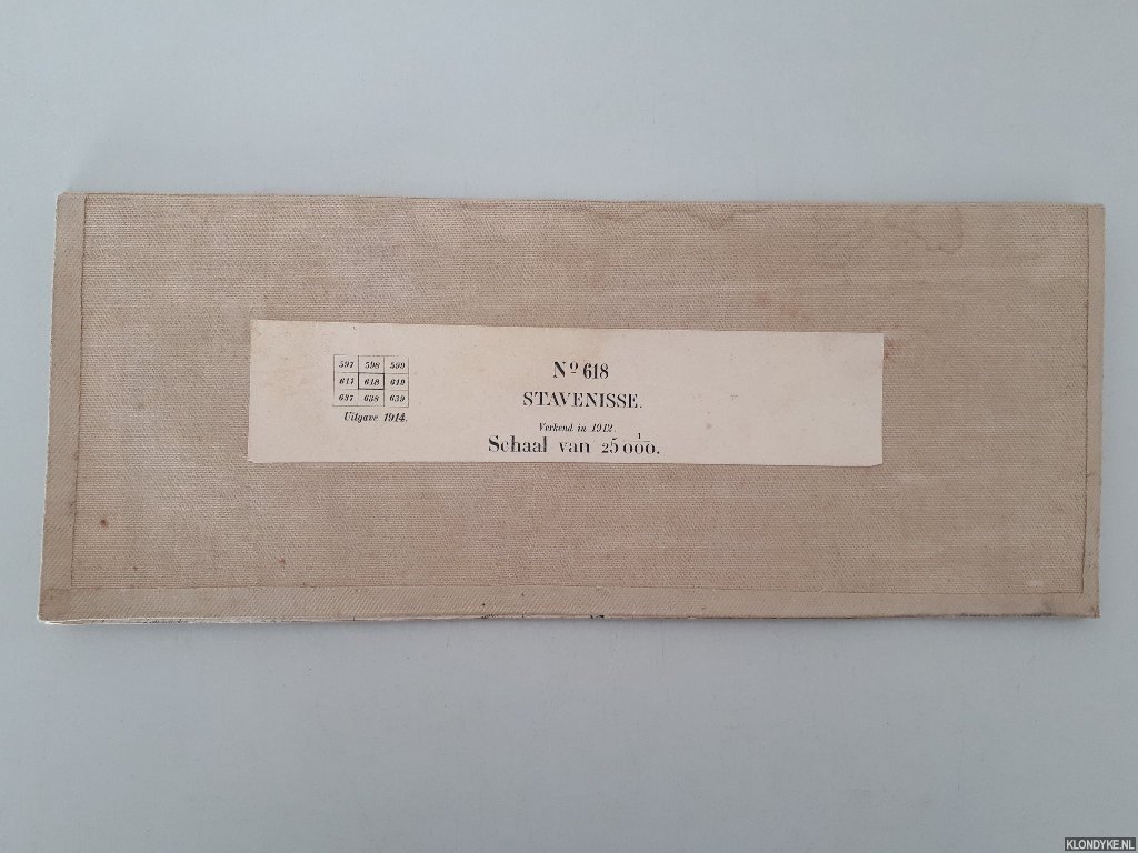 Stavenisse - Kaart 618: Stavenisse - Schaal van 1:25.000 - Verkend in 1912