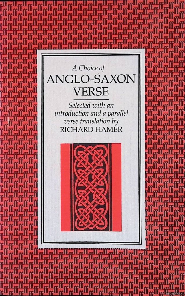 Hamer, Richard (editor) - A Choice of Anglo-Saxon Verse