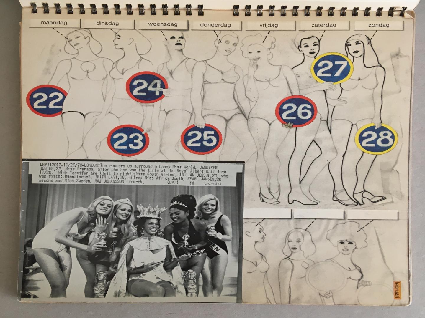 Swip Stolk - Kalender van de boer en vink nv 1971