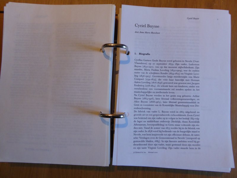 Musschoot, Anne Marie - Cyriel Buysse (uit: Kritisch Literatuur Lexicon)