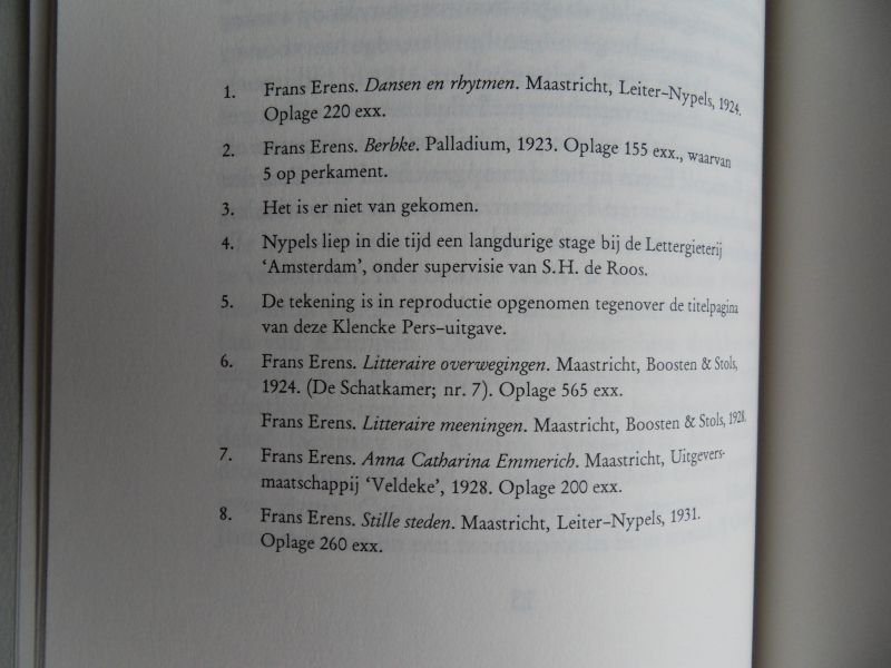 Nypels, Charles. - In Memoriam Frans Erens. [ Genummerd ex. 20 / 32 ].