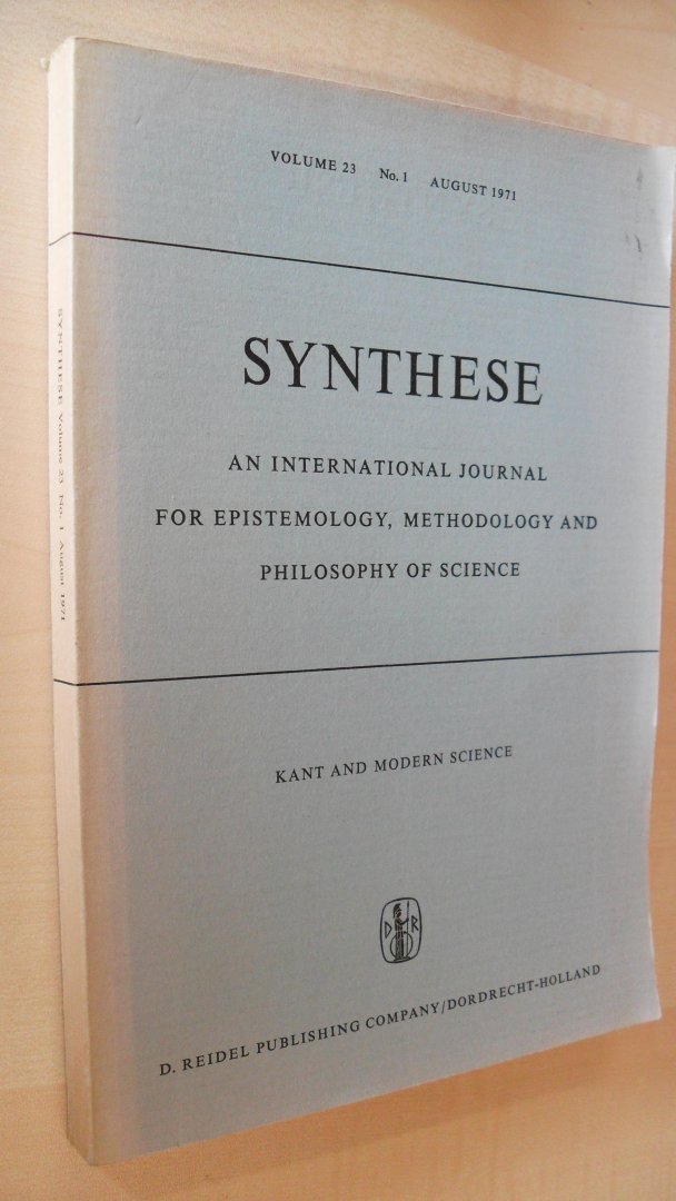 Martin Gottfried / Joseph Agassi e.a. - Synthese an International Journal for Epistemology, Methodology and Philosophy of Science