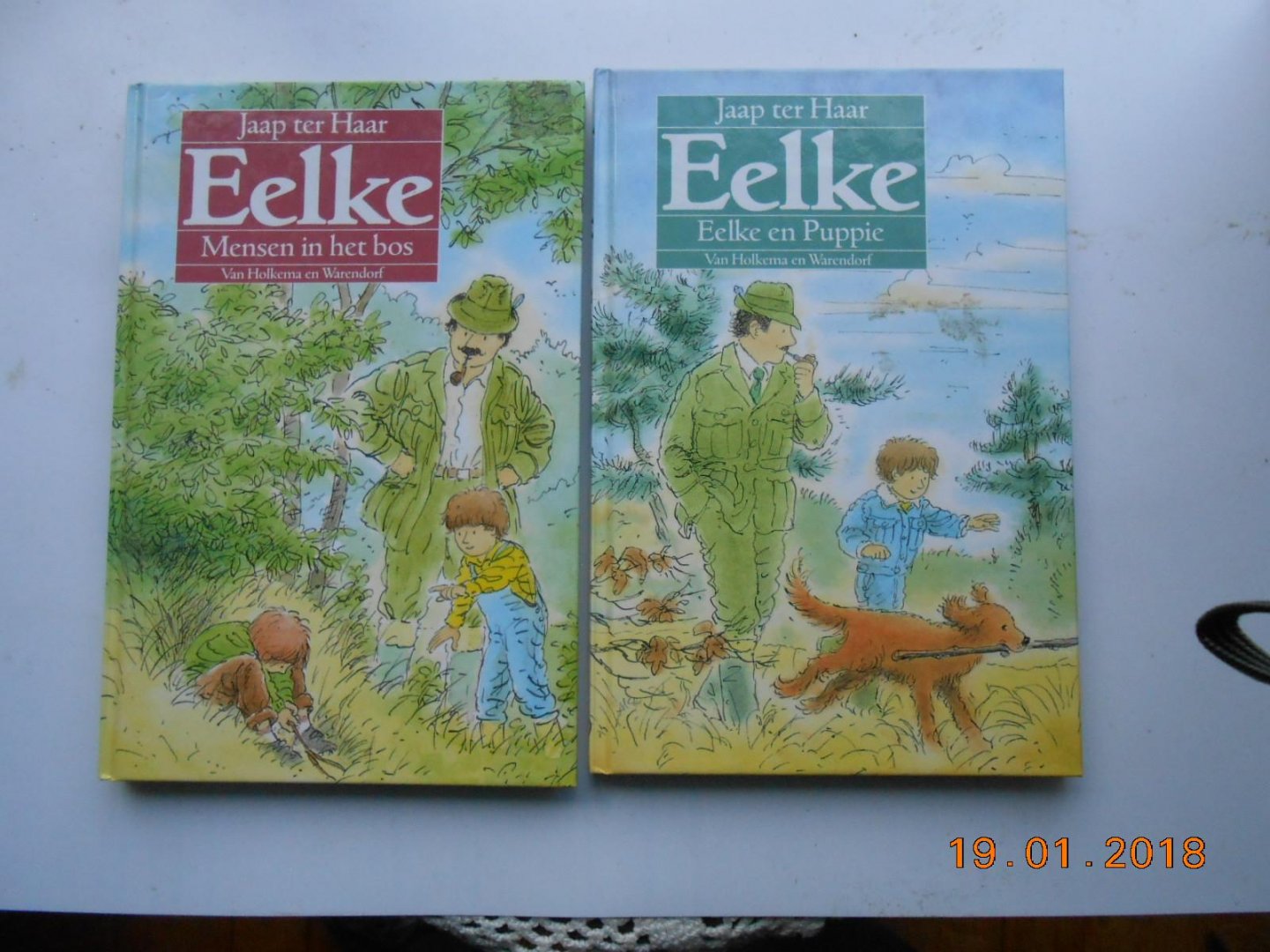 Haar Jaap ter - Eelke mensen in het bos /  Eelke en puppie