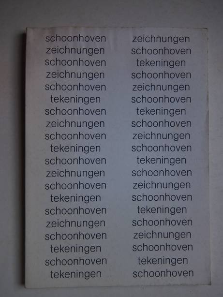 Harten, Jürgen, Treu, Erwin & Ebbinge Wubben, J.C.. - J.J. Schoonhoven. Zeichnungen- Tekeningen 1940-1975. Städtische Kunsthalle Düsseldorf, 5. September 1975- 12. Oktober 1975/ Museum Boymans- van Beuningen, Rotterdam, 29 November 1975- 11 Januari 1976/ Ulmer Museum, Museum der Stadt Ulm, 25. Ja...