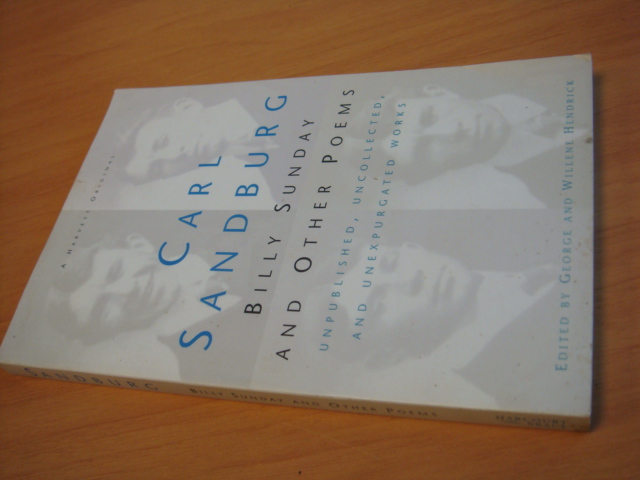 Sandburg, Carl - Billy Sunday And Other Poems