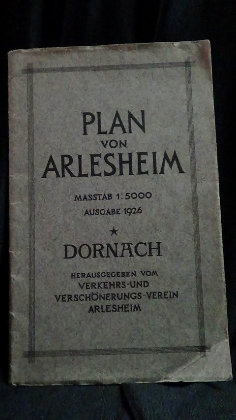Verkehrs- und Verschönerungs-Verein Arlesheim. - Plan von Arlesheim. Massstab 1:5000 Ausgabe 1926.