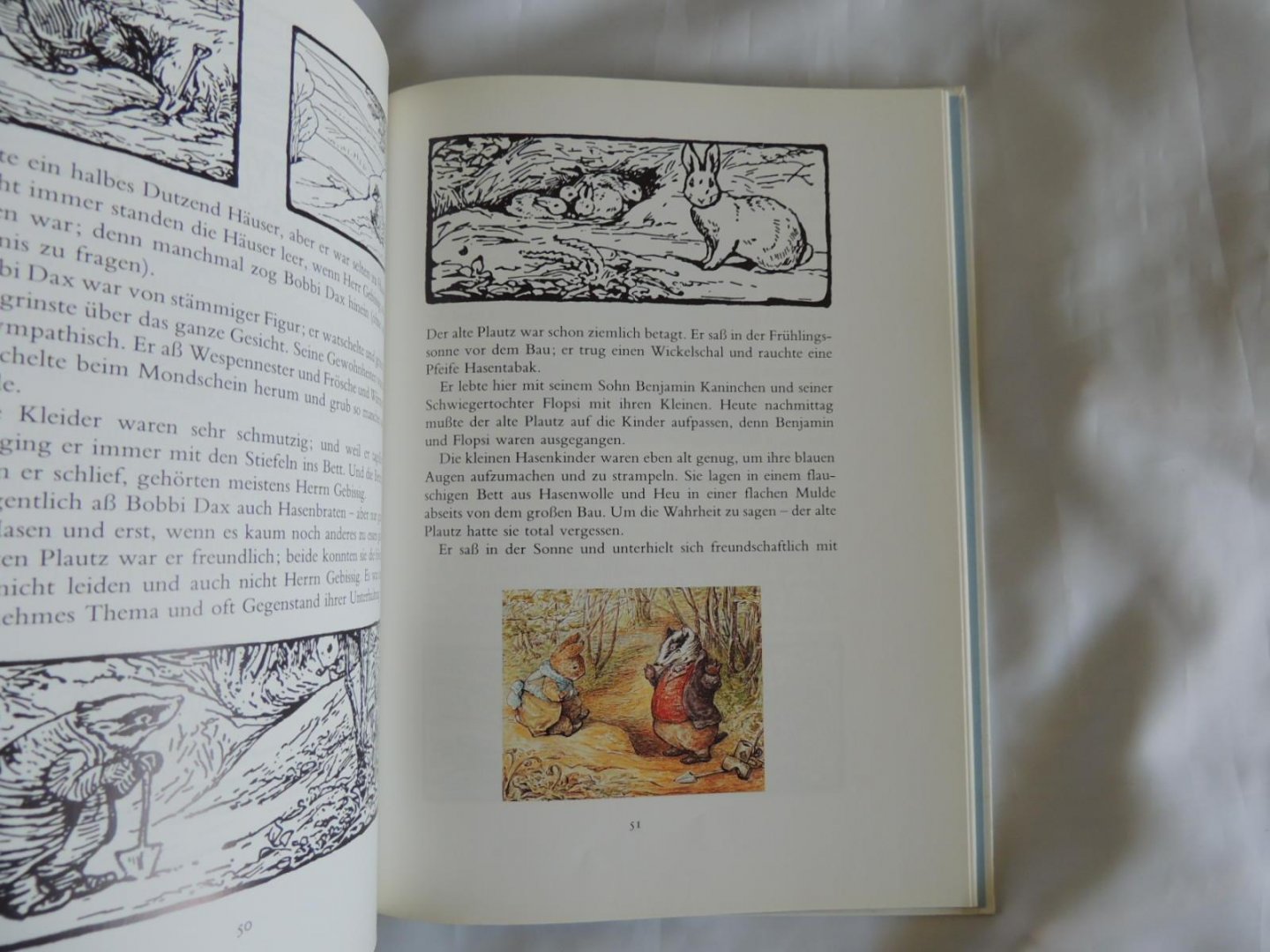 Potter, Beatrix - Die gesammelten Abenteuer von Peter Hase - Der Band enthält die Geschichte von Peter Hase, Benjamin Kaninchen, den Flopsi Kaninchen und von Herrn Gebissig