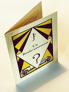 LÉONARD, Jos - Un bouleversement. (Reclamekaart).