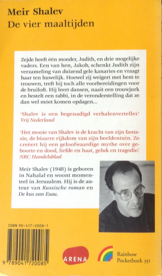 Shalev, Meir - De vier maaltijden