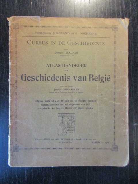 Joseph Halkin - Atlas-Handboek der Geschiedenis van België