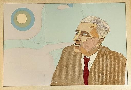 (ACHTERBERG, Gerrit). Hans van der HORST - Portret van Gerrit Achterberg.