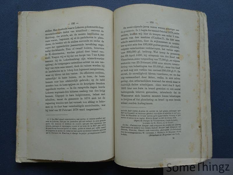 de Potter, Frans en Broeckaert, Jan. - Geschiedenis van de gemeenten der provincie Oost-Vlaanderen. Zevende reeks. Geschiedenis der stad Lokeren. met platen.