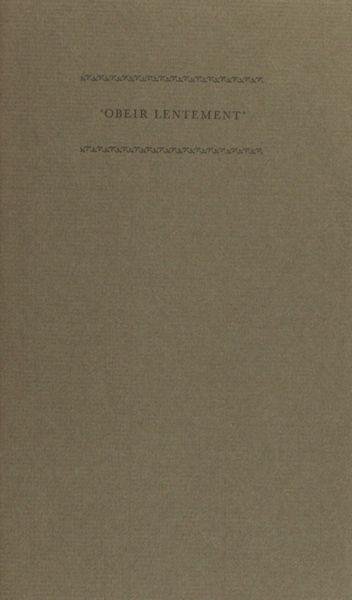 Regteren Altena, A.D. van. - 'Obéir lentement'. De opschorting van een executiebevel in de zestiende eeuw.