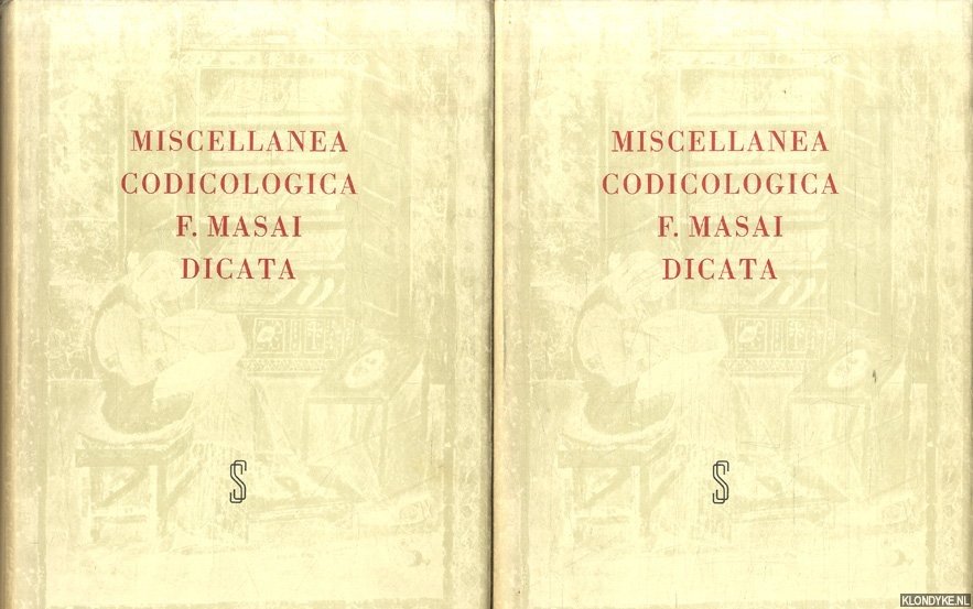 Cockshaw, P. & M.-C. Garand & P. Jodogne (ed.) - Miscellanea Codicologica F. Masai dicata MCMLXXIX (2 volumes)