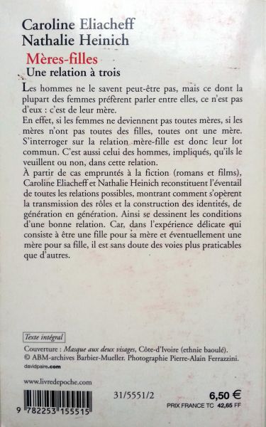 Eliacheff, Caroline - Heinich, Nathalie - Mères-Filles (Une relation à trois) (FRANSTALIG)
