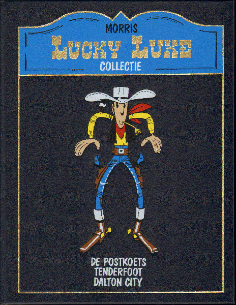 Morris / Goscinny - Lucky Luke Collectie, De Postkoets/Tenderfoot/Dalton, kunstleren hardcover, zeer goede staat