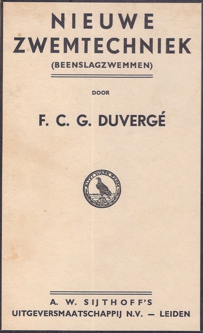 Duvergé,F.C.G. - Nieuwe Zwemtechniek -Beenslagzwemmen
