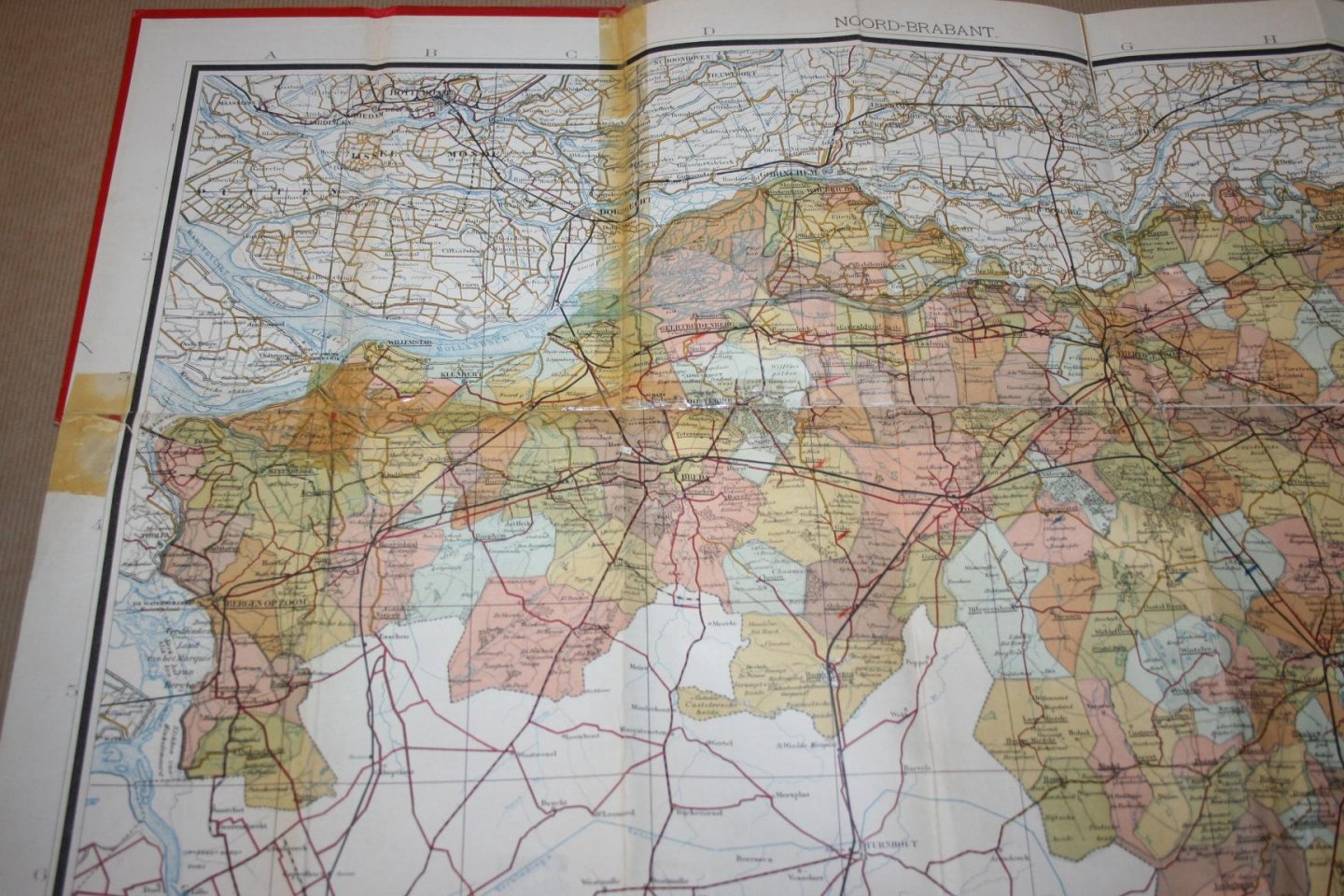 W.J. Geerling - Gemeentekaart van Noord-Brabant