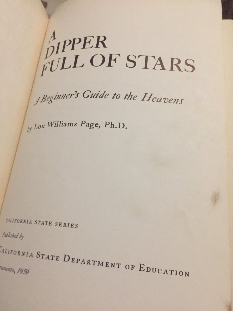 Lou Williams Page - A Dipper full of stars