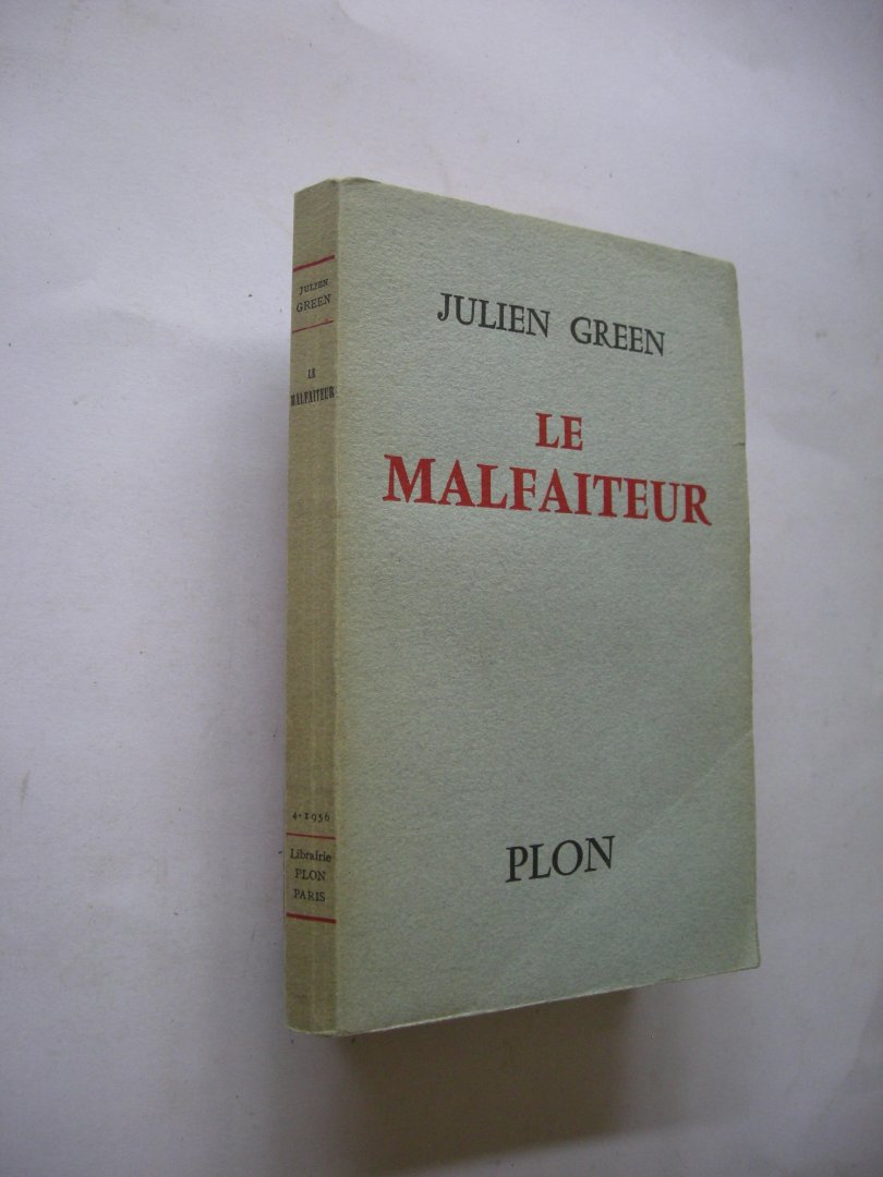 Green, Julien - Le malfaiteur. Roman (Exemplaire 16388)