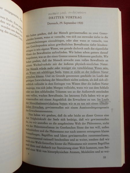 Steiner, Rudolf - Grenzen der Naturerkenntnis und ihre Überwindung [ isbn 372746660X ]