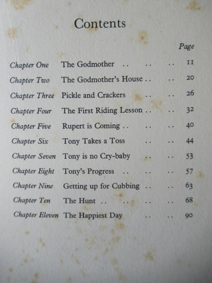 Spender, Brenda E. - On'y  Tony. The adventures of three ponies and a little boy