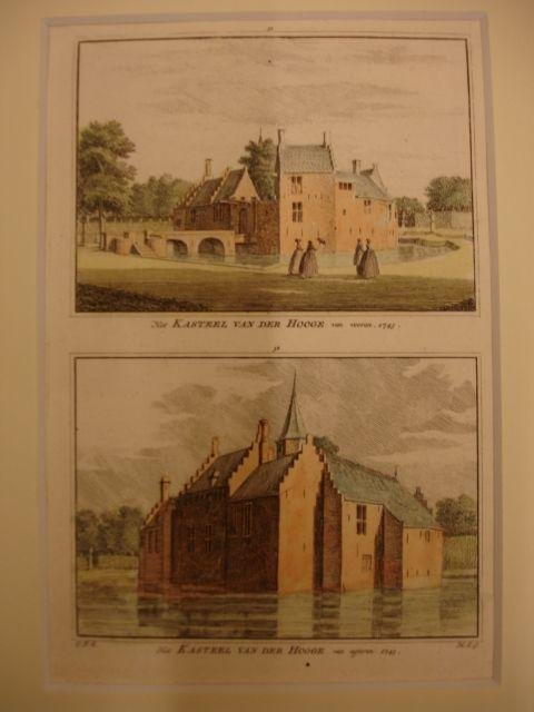 Middelburg. - Het Kasteel van der Hooge van vooren. - Het Kasteel van der Hooge van agteren.