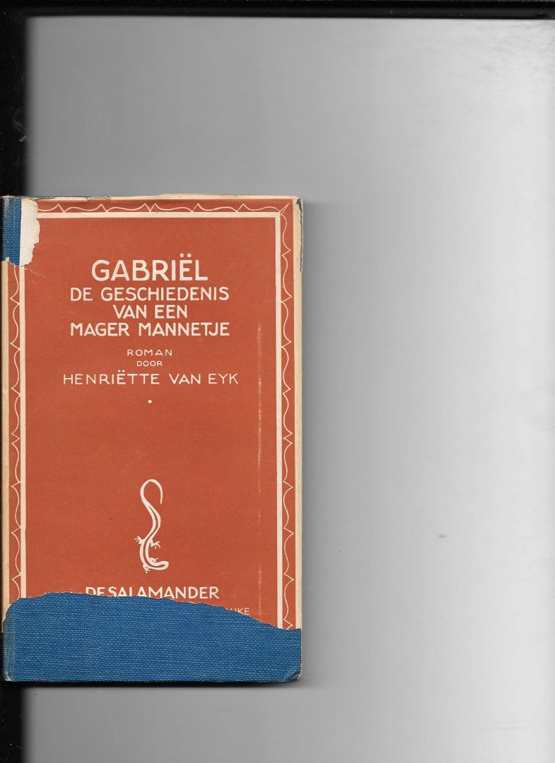 Eyk, Henriette van - Gabriël de geschiedenis van een mager mannetje
