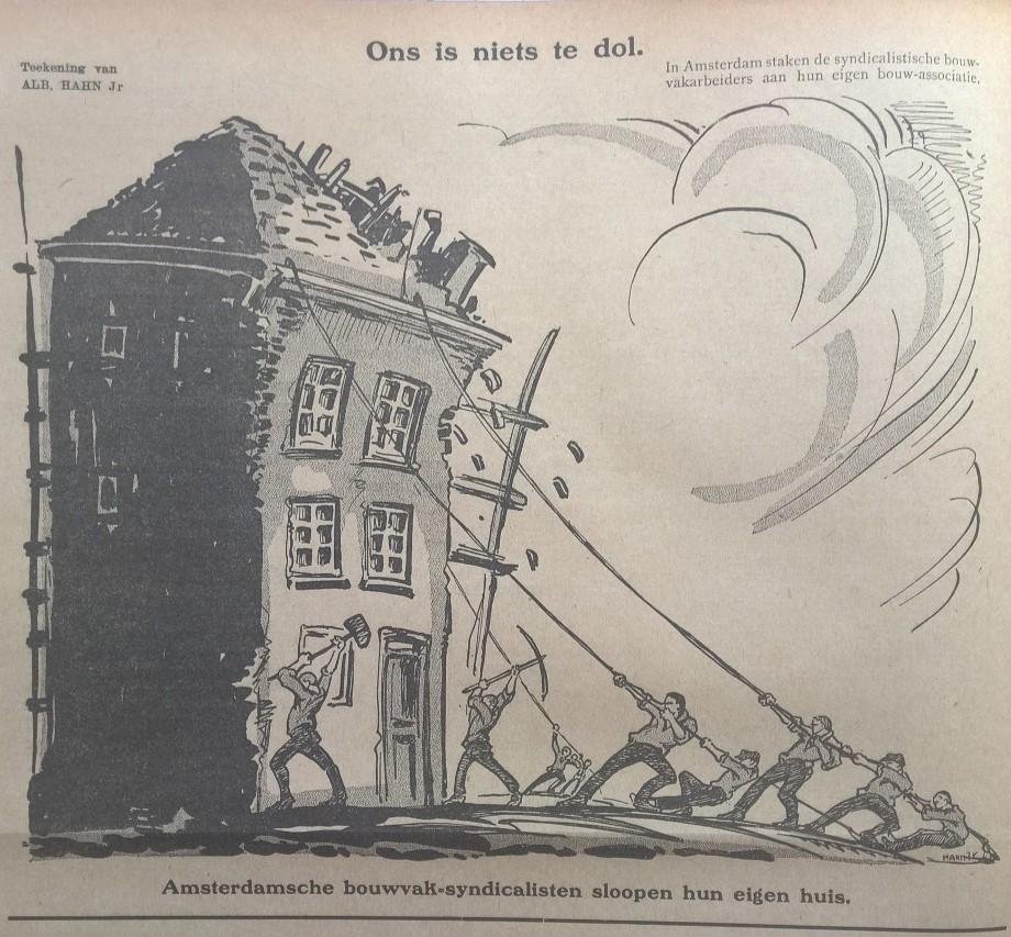 [Jong, A.M. de] (hoofdredactie) & Albert Hahn [jr.]/Leendert Jordaan/Tjerk Bottema/George van Raemdonck e.a. (beeld) - De Notenkraker, [Politiek-Satiriek Weekblad], Zondagsblad van Het Volk - Dagblad van de Arbeiderspartij, en van "Voorwaarts". Jaargang 16, (1922)