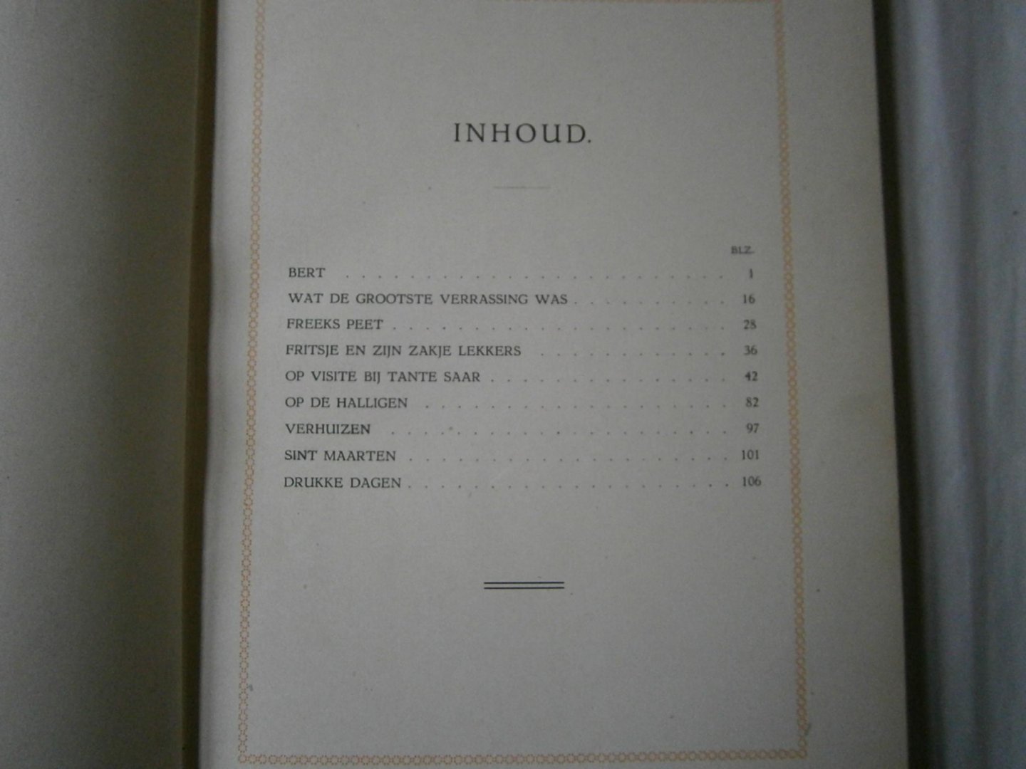 Dane, Ary, Hermanna Aletta Hoog, J.L.F. de Liefde en dr. Johanna M. Sernee - Kindervreugd vertellingen voor de jeugd eerste bundel